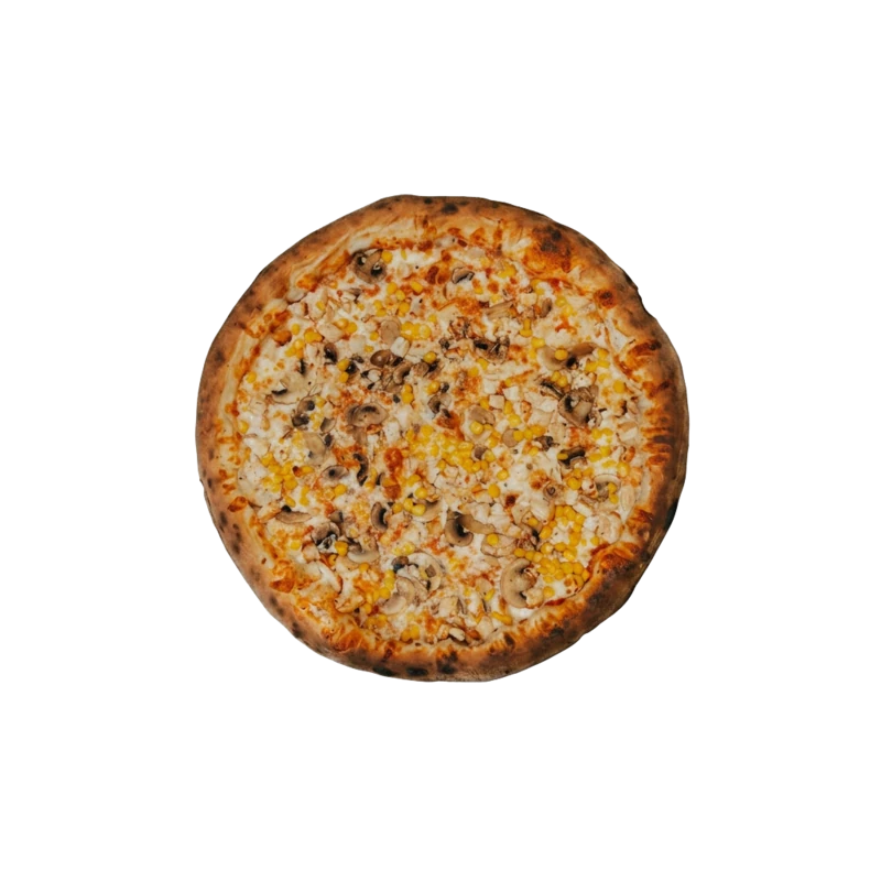 Margheritta + ciuperci și porumb